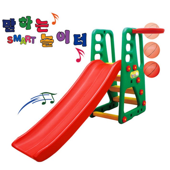 중모토이 스마트 놀이터 미끄럼틀, 혼합색, 1개