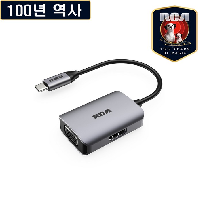 RCA C타입 USBC허브 HDMI RJ45카드리더기 USB3.0 맥북 멀티허브 USB허브, 04.RCA C115 그레이