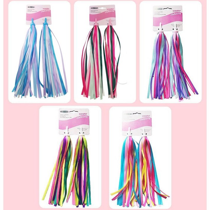 아동 킥보드 바람개비 스트리머 리본 액세서리 세트, Candy, 1세트