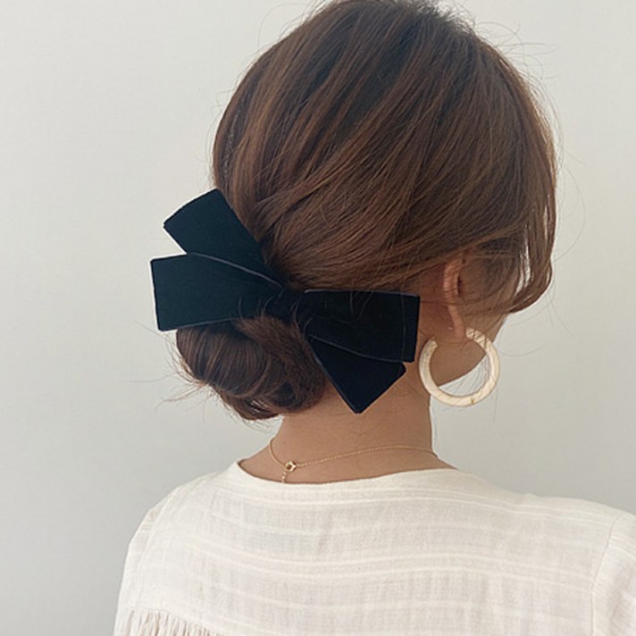 리츠제이 리본 벨벳 헤어끈 곱창밴드 곱창 머리끈
