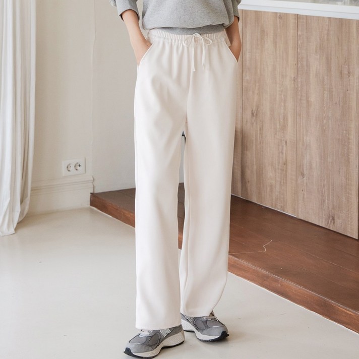 수미엘 여성 밴딩 후리스 팬츠 트레이닝 플리스 바지