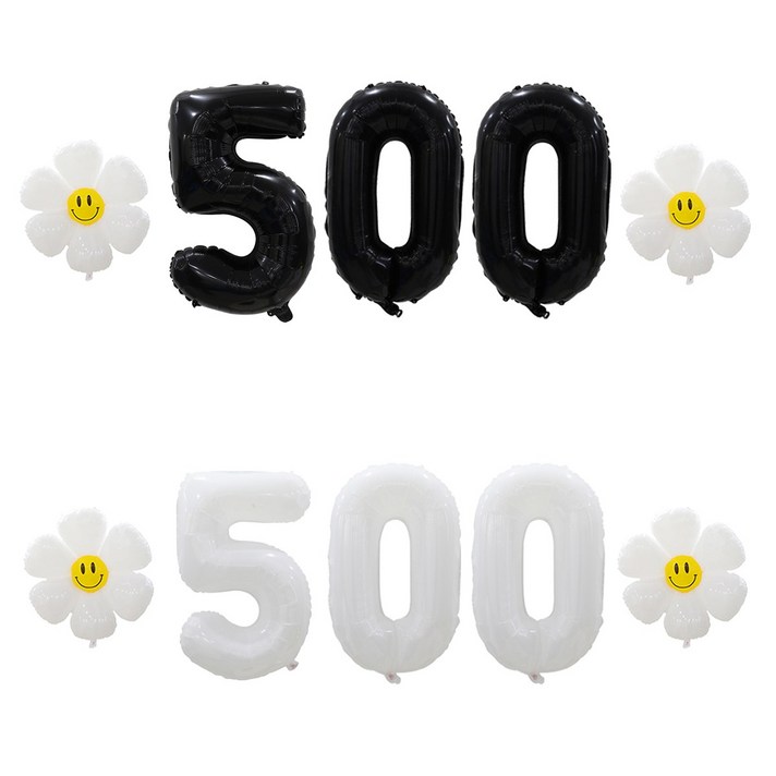 해피쏘굿 32인치 블랙화이트 숫자 100일900일 데이지 풍선세트 해피쏘굿 32인치 블랙화이트 숫자 100일900일 데이지 풍선세트
