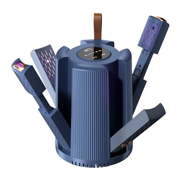 YAJOM 사채널다기능 스마트 항온화 탈취살균 신발건조기, 네이비