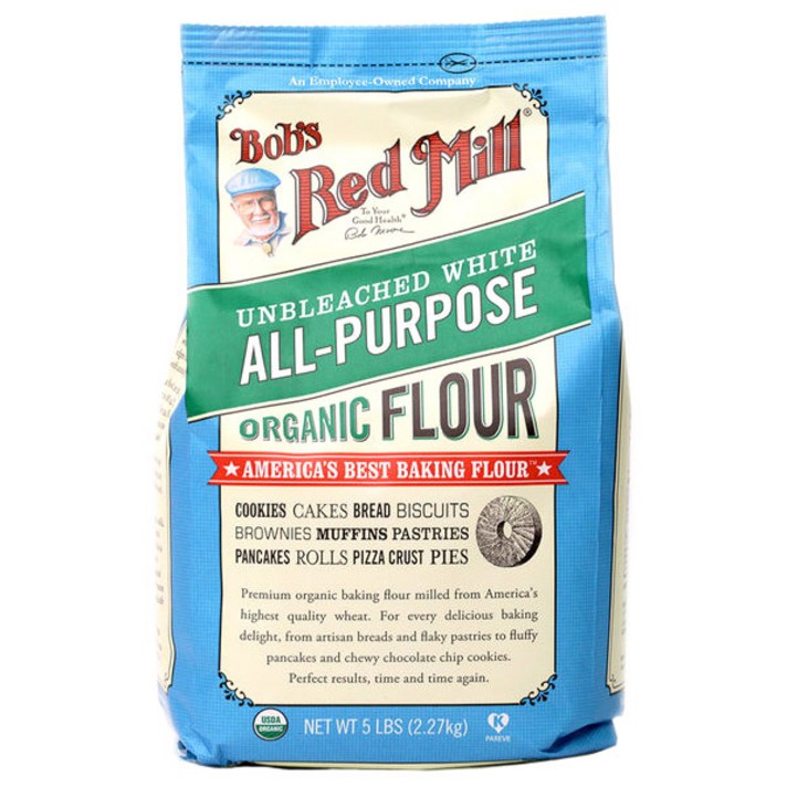 밥스레드밀 언블리치드 화이트 올-퍼포즈 플로어 무설탕, 2.27kg, 1개