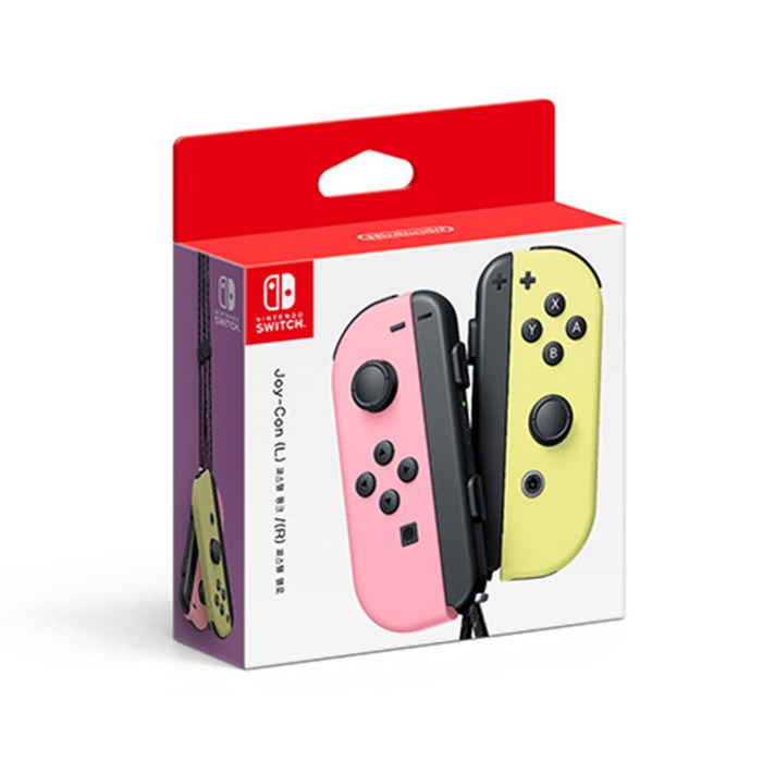  [닌텐도] [정품] 조이콘 (파스텔핑크/파스텔옐로) [SWITCH], 없음, 1개 