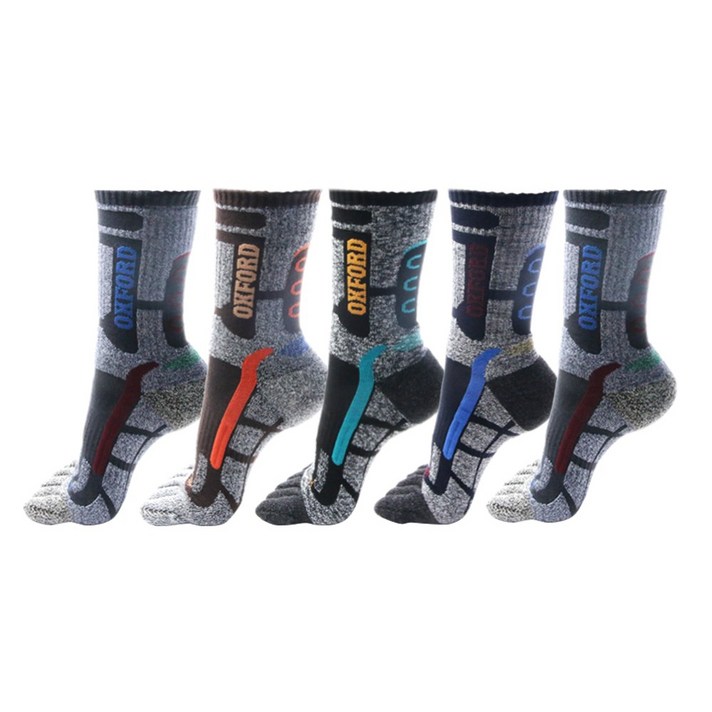 옥스포드 남성용 장목 등산 쿠션 발가락양말 5족