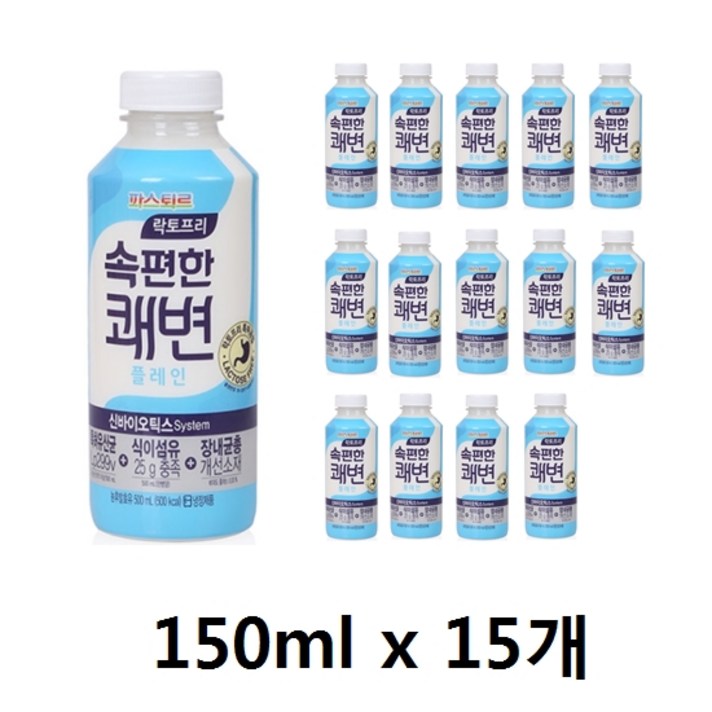 파스퇴르 속편한 쾌변 저지방 플레인 요구르트 150ml x 15개