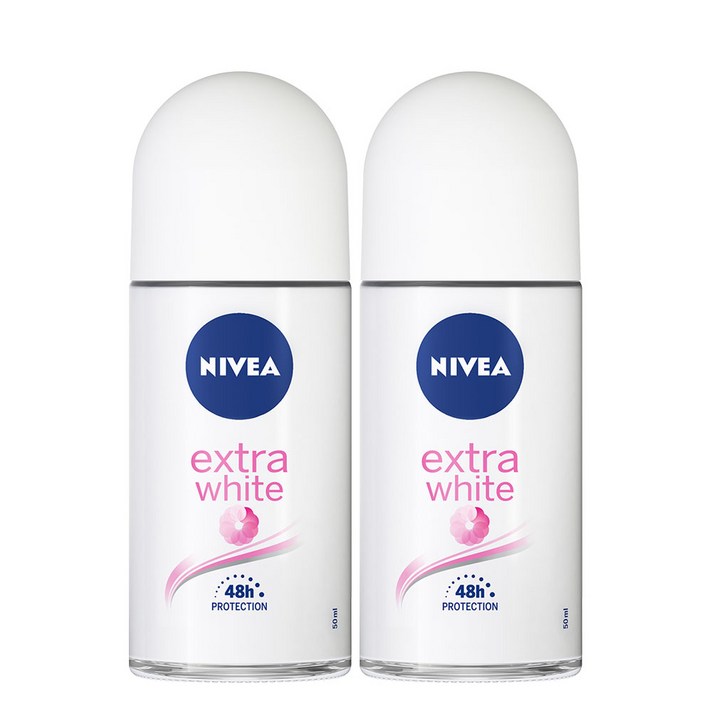 니베아 롤온 엑스트라 화이트 데오드란트, 50ml, 2개