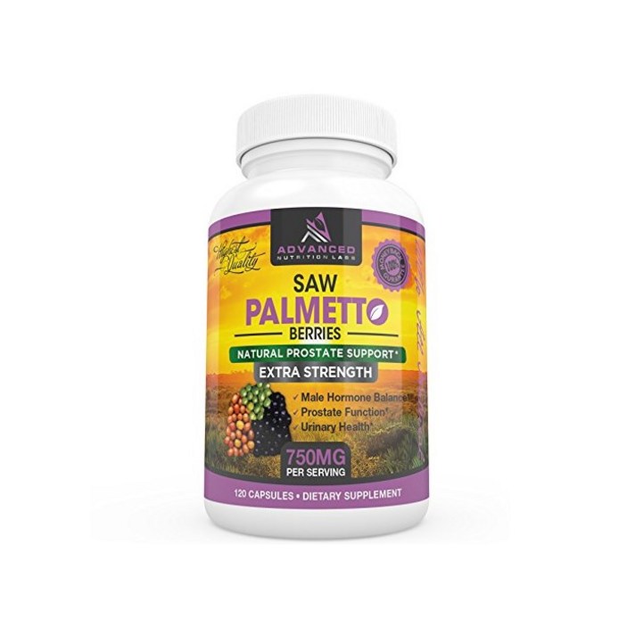 Advanced Nutrition Labs 쏘말메토 750mg 120정 Saw Palmetto 750 mg 120 Count