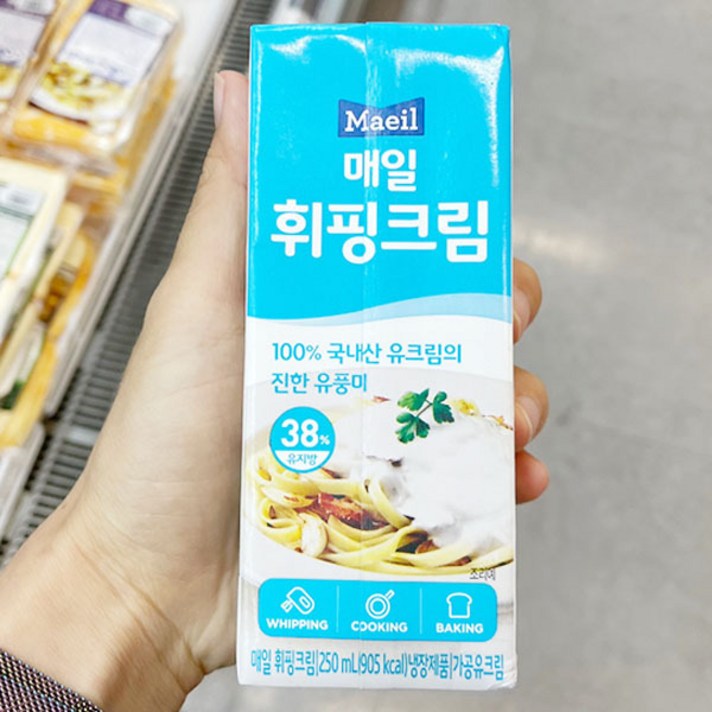 매일 휘핑크림 250ML x 2개, 보냉백