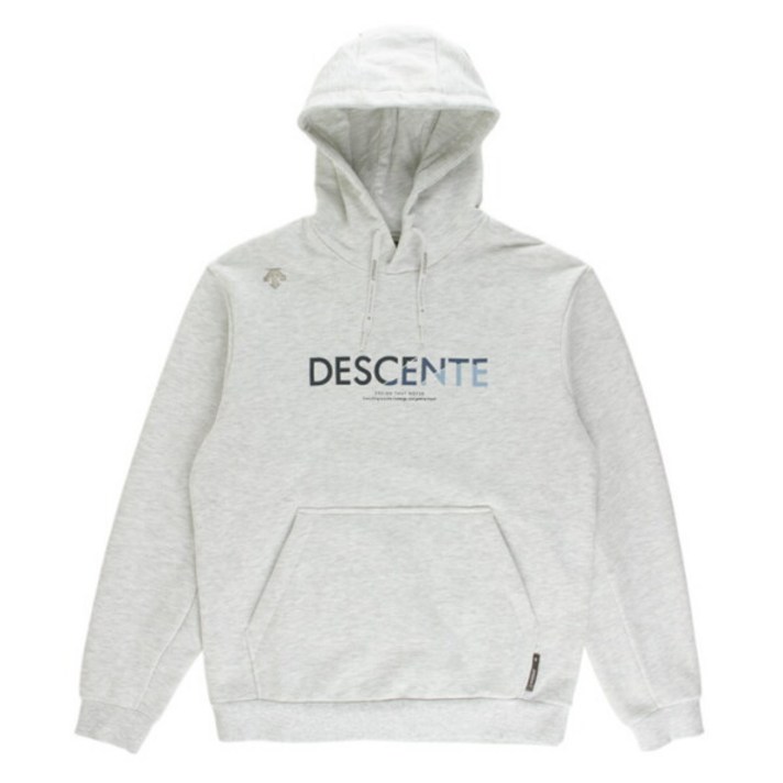 데상트 스포츠테리 그래픽 후드 티셔츠 SQ323UHD71 MGRY
