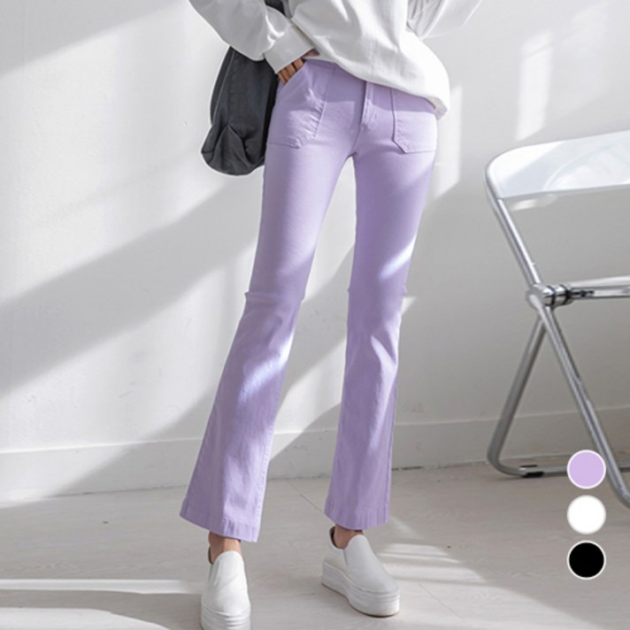 나크21  S3XL 투버튼 부츠컷 밴딩팬츠 DM31P15