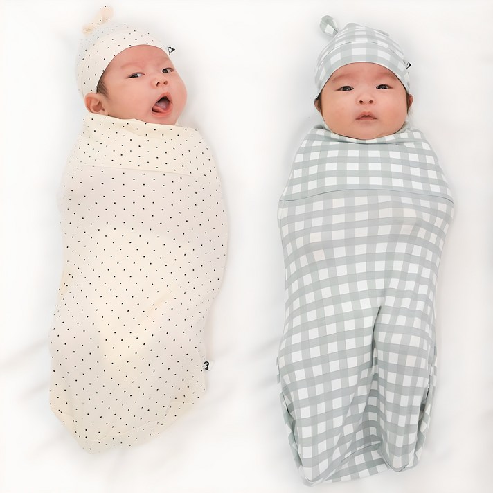 코니 밤부 스와들 파우치 신생아 속싸개 2종 C세트