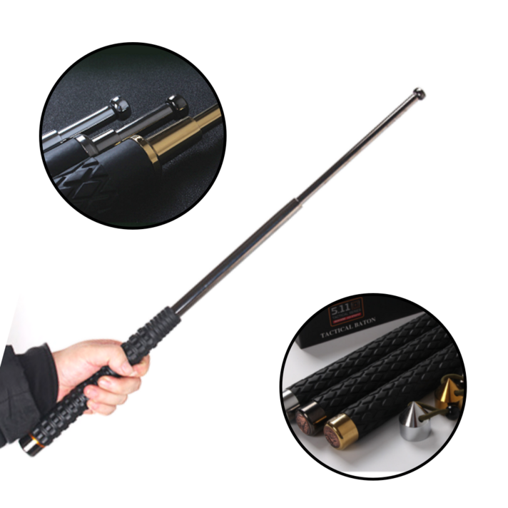 핏모션 특수합금강 삼단봉 64cm 호신용 3단봉, 1개, 골드