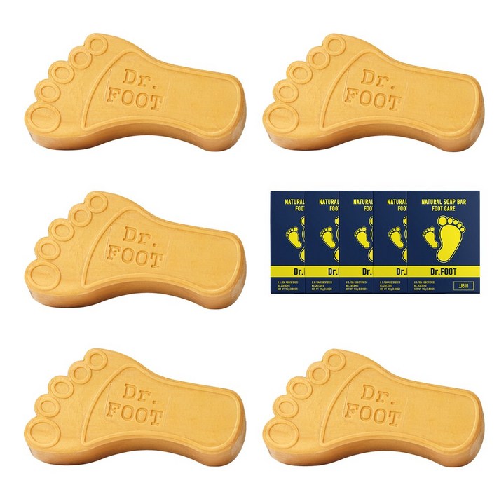 발각질비누 닥터풋 습진 무좀 발냄새 올인원 풋샴푸 아마존풋케어 제이제이바이오, 닥터풋 5ea