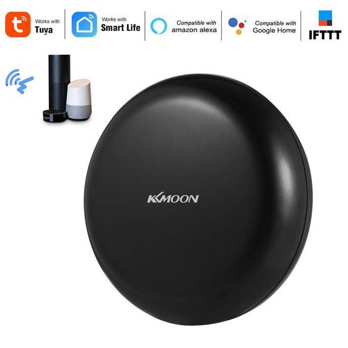 TUYA 스마트 리모컨 TV 에어컨 가전제품 원격제어 음성인식 만능 리모컨 허브<당일출고/최소5-9일 수령가능/공휴일제외>, 블랙”></div>
<div class=