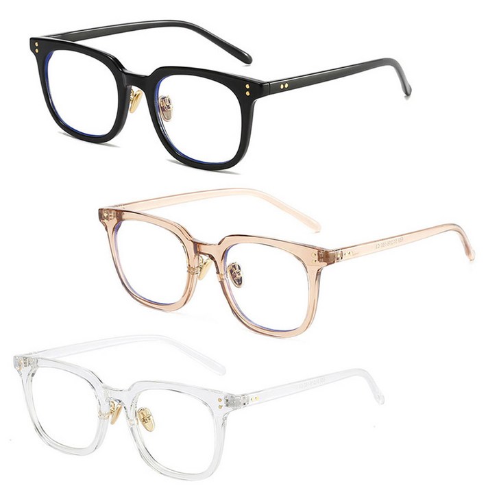 원웨이 블루라이트차단안경 5종 안경테 남자 여자 뿔테 투명안경테 동글이 안경