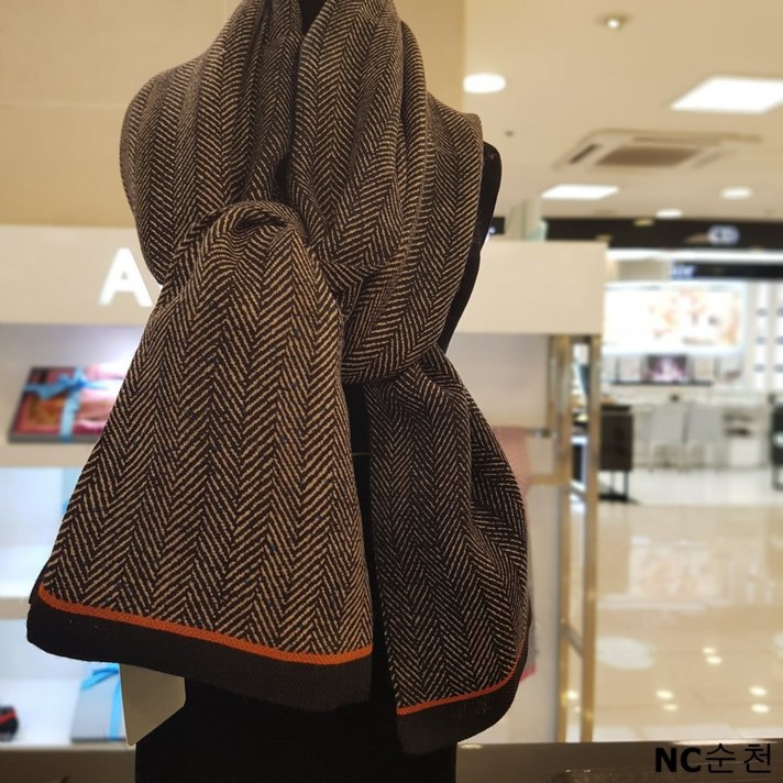 [루이까또즈]울 미니롱스카프 브라우니 SA-1USL070 