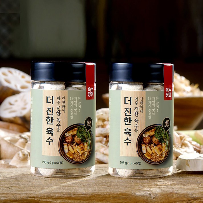 육수장인 더 진한 육수 국내산 자연재료, 1세트(2통+3알+휴대용기1)