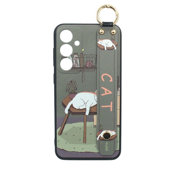 신서엔코 갤럭시S21케이스 갤럭시S21플러스케이스 갤럭시S21울트라케이스 Galaxy Phone Case SCS1533 일러스트 핸드 스트랩 케이스
