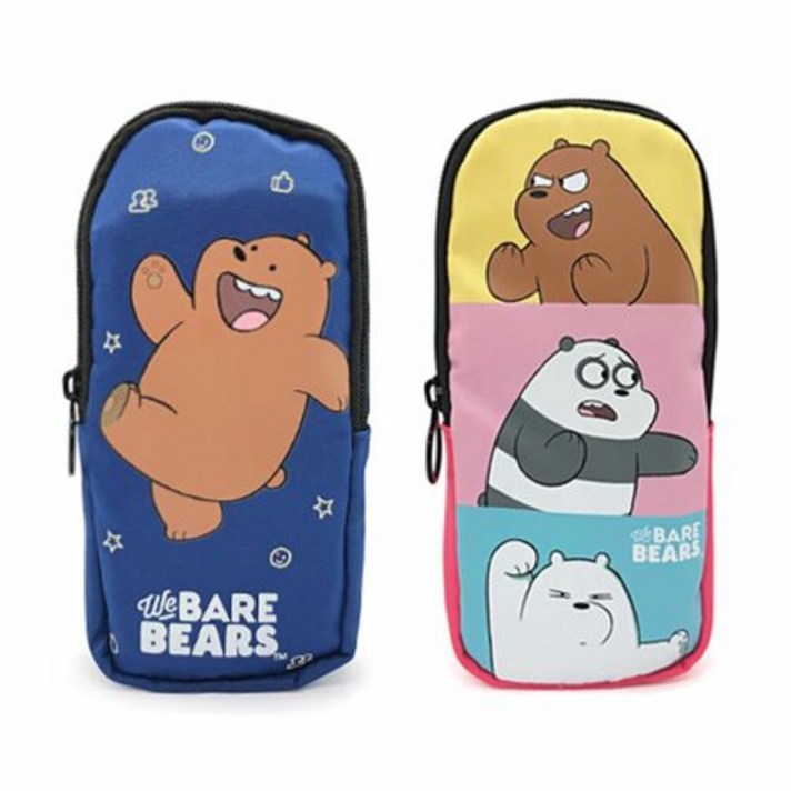 위베어베어스 스마트포켓 필통 파우치 2종 시즌2, 네이비, 네이비