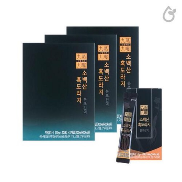 해지원 구증구포 소백산 흑도라지즙 본초진액 배즙 스틱형 10g 90포, 90포/One Size