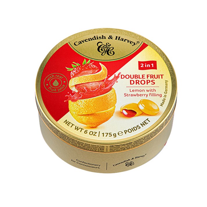 캐빈디쉬하비 더블프룻 레몬(딸기필링)175g, 175g