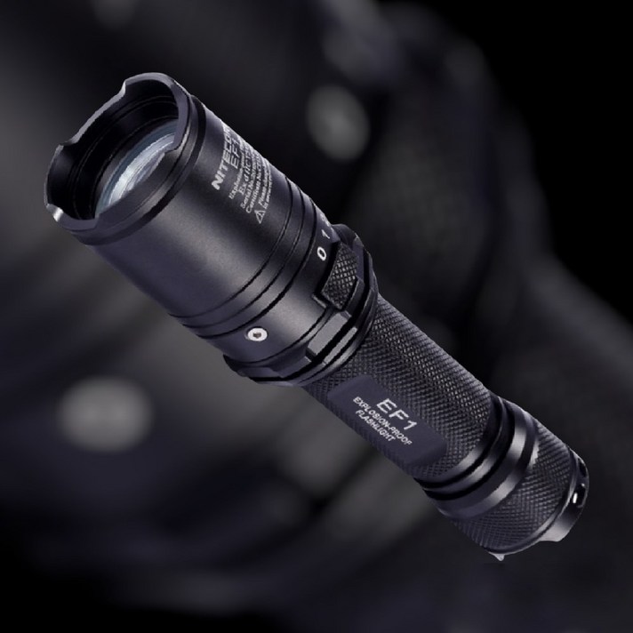 산업용 방폭 후레시 EF1 LED랜턴 손전등 택티컬 렌턴 830루멘 나이트코어, 1개