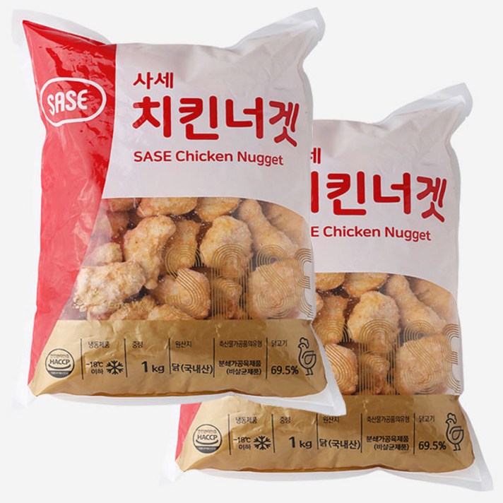 [씨기프트]사세 치킨너겟 1kg+1kg 외 버팔로윙 스틱 텐더 가라게, 갈릭치킨가라게 1+1(2개)