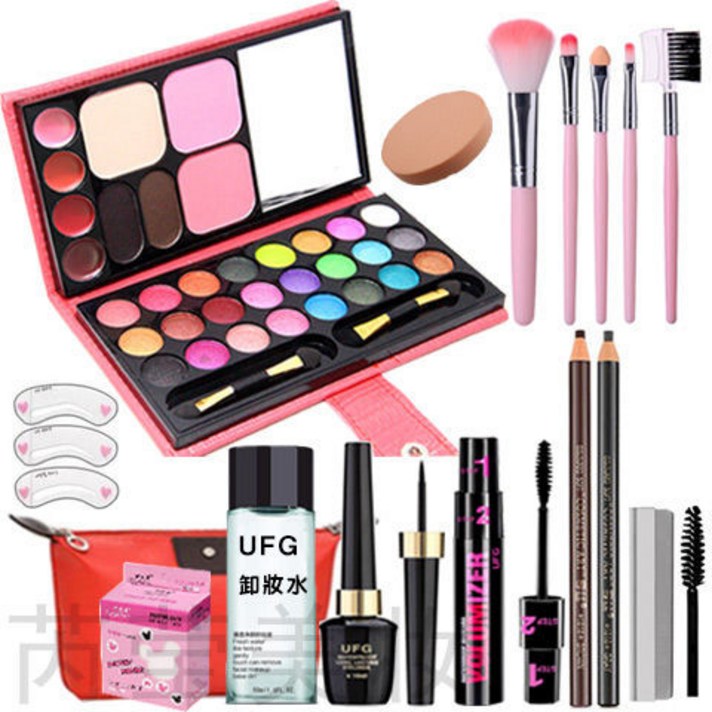 메이컵세트 화장품 전용 색조 화장품 세트 초보자 메이크업 세트 풀 세트 저렴한 미스 라이트 메이크업, 단일옵션, 33 컬러 메이크업 세트 A/7