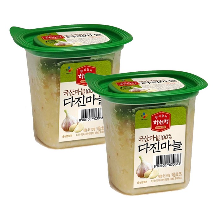 CJ제일제당 하선정 다진마늘 250gx2개, 1세트