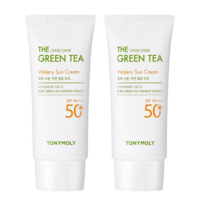 토니모리 더 촉촉 그린티 수분 선크림 SPF50+ PA+++, 50ml, 2개