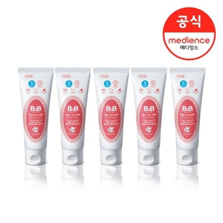 비앤비 에코 키즈치약 80g 5입 R313, FREE/FREE