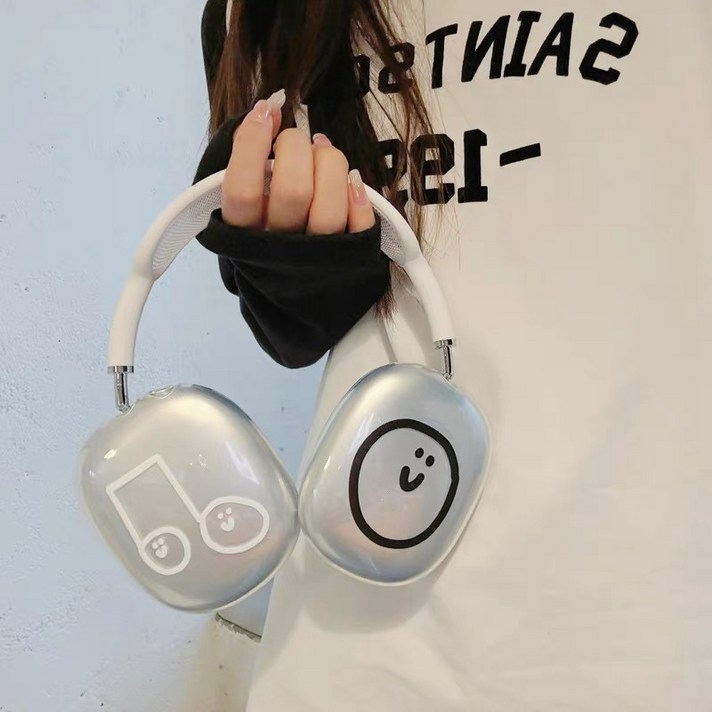 애치비 패션 에어팟 맥스 이어캡 보호 케이스, 뮤지컬, 1개