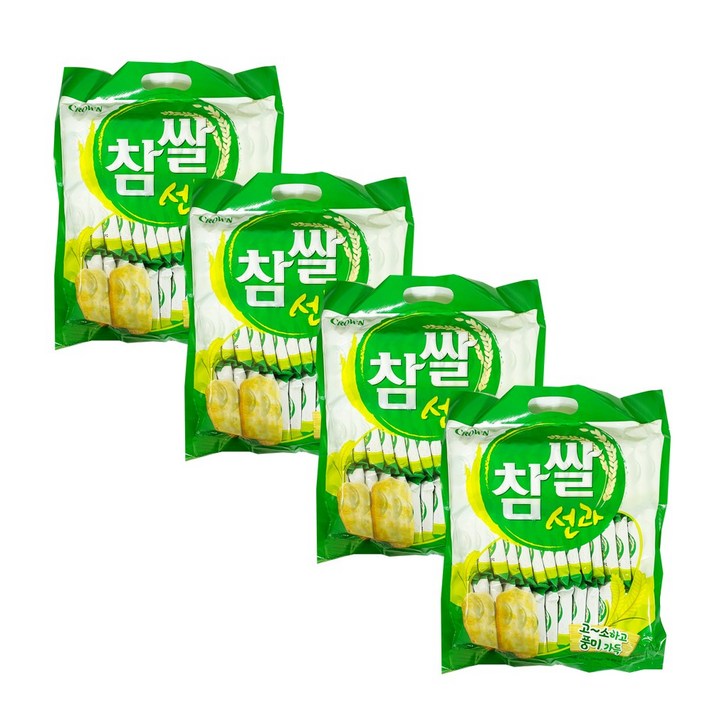 크라운 참쌀선과, 253g, 4개