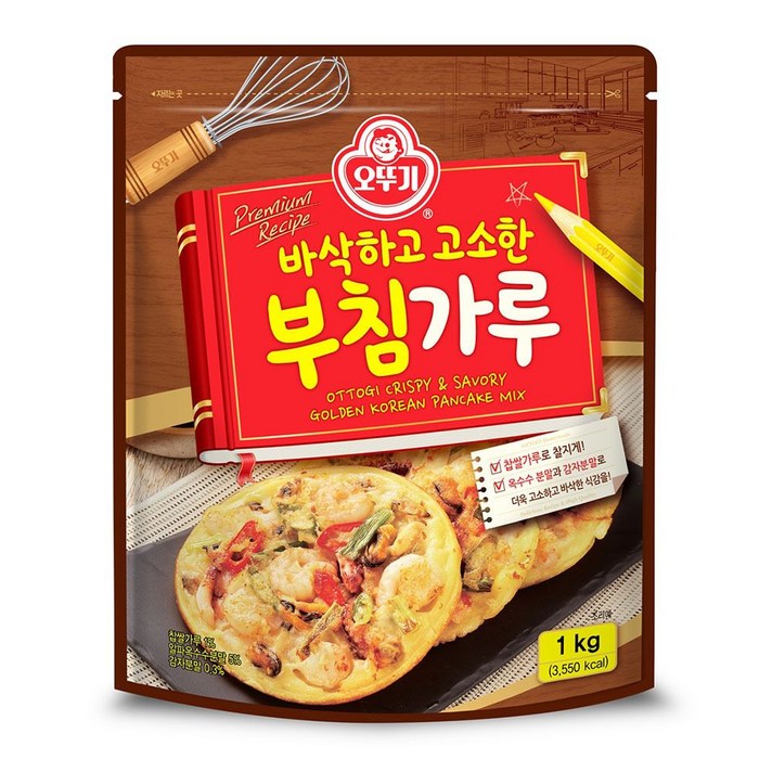 오뚜기 바삭하고 고소한 부침가루, 1kg, 10개