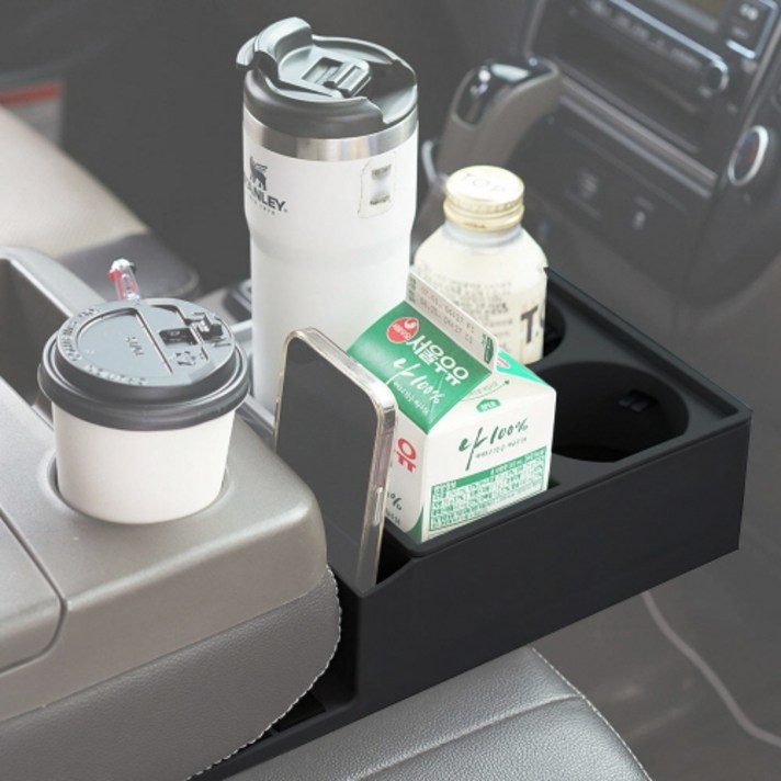 차나비 포터2/봉고3 멀티컵홀더, 그레이