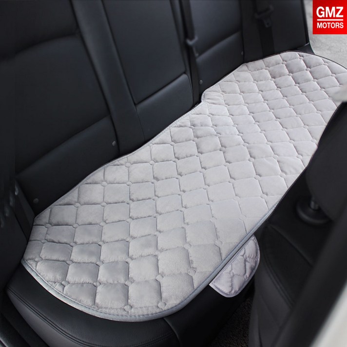 (주)지엠지모터스 극세사 누빔 겨울시트, 뒷좌석방석_그레이, 1개