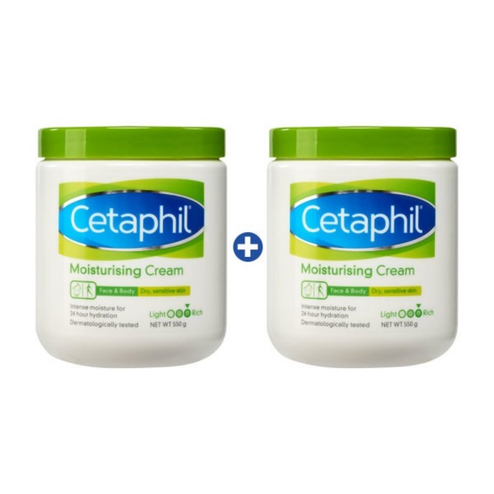 세타필 모이스춰라이징 크림, 550g, 2개