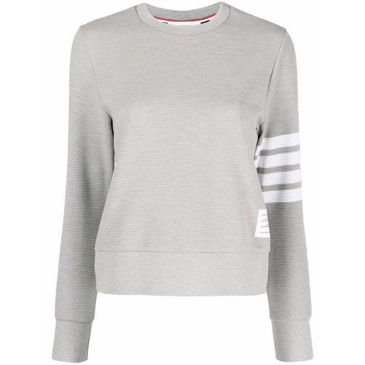 톰 브라운 4 바 골지 스웨트셔츠