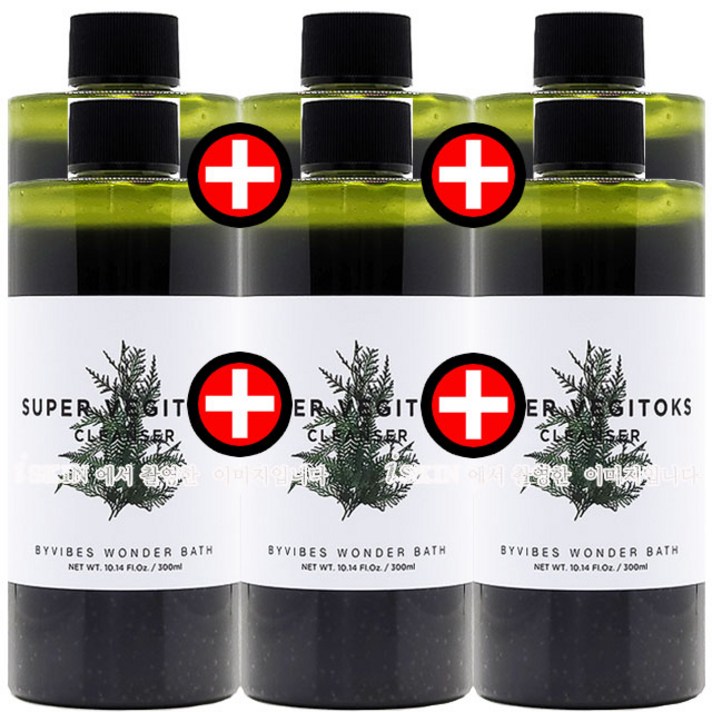 원더바스 슈퍼 베지톡스 클렌저 그린, 300ml, 6개