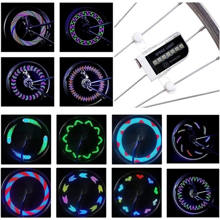 고아웃타운 자전거 휠 스포크 라이트, 1개