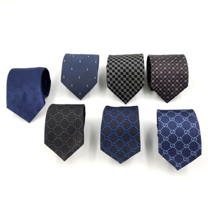 구찌 GG 패턴 실크 넥타이