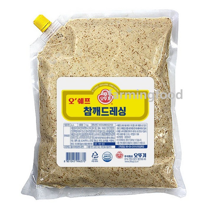 오쉐프 참깨드레싱1kg 샐러드드레싱소스, 1개, 개당 용량본상품선택