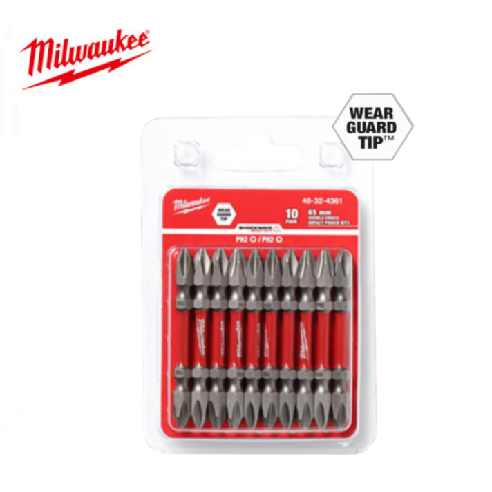 밀워키 48-32-4361 양날토션비트 65mm 10pcs PH2 토션빗트 드라이버빗트