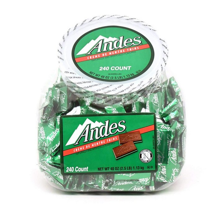 Andes Creme de Menthe Thin 민트 초코 240개