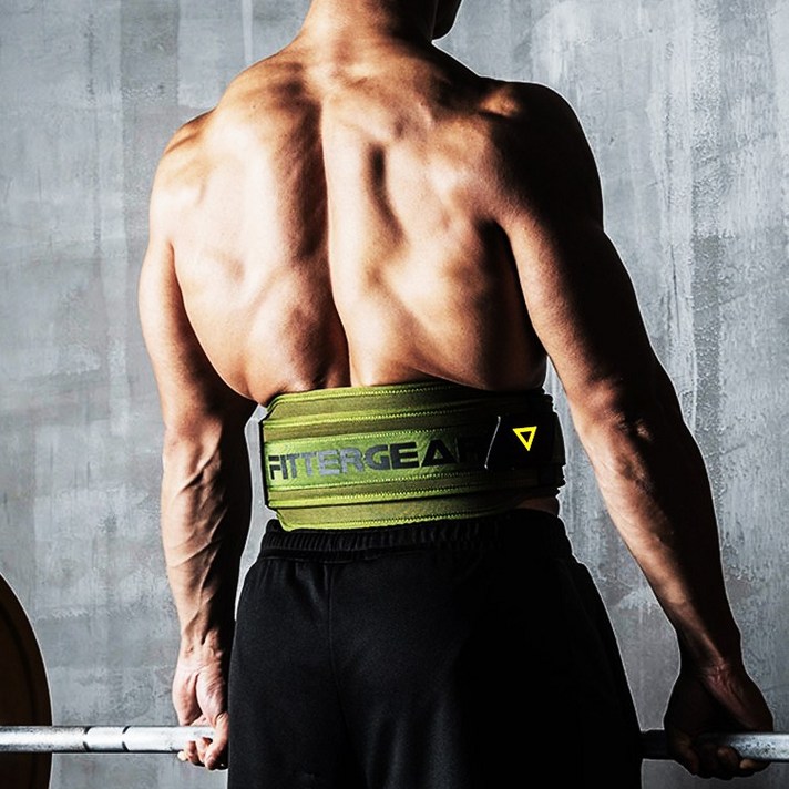 FitterGear 피트니스 벨트 리프팅벨트 웨이트벨트 헬스벨트 허리 보호 벨트 웨이트 벨트, 육군 녹색
