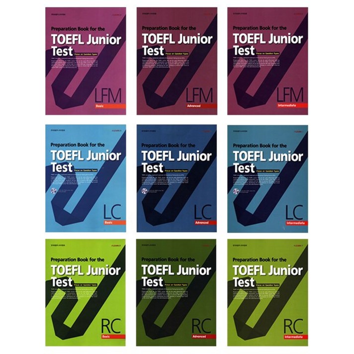토플 주니어 테스트 Preparation Book for the TOEFL Junior Test LC RC LFM Basic Inter Advanced, RC Basic