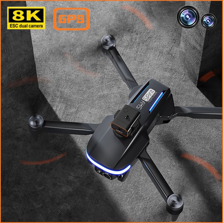 TXD 4카메라 8K GPS 드론 브러시리스모터 3000 미터 장애 회피 기능 P14 PRO, P14 PRO 은회색