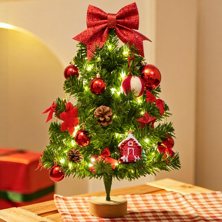 YGGDRAVA 크리스마스 미니트리 장식 풀세트